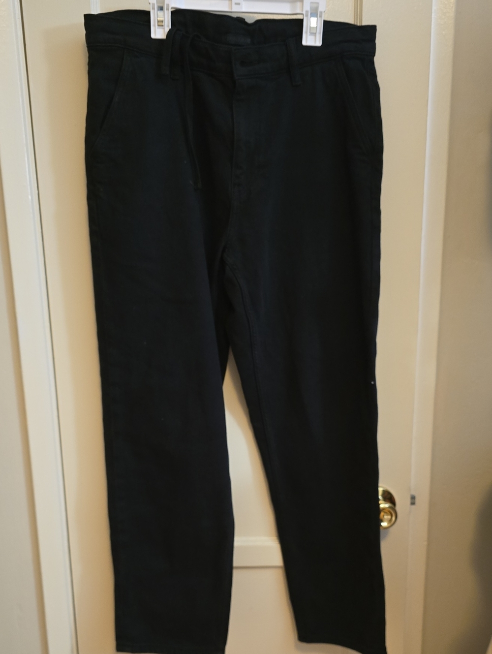 Uniqlo Men/woman Black Jeans M W30-33 inch Adjustable Boyfriend
